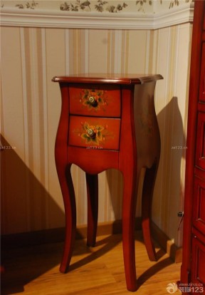手绘美式家具 装饰柜
