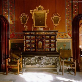 古典奢华美式风格家居手绘美式家具