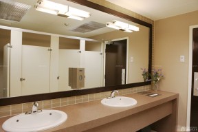 公共卫生间镜子图片