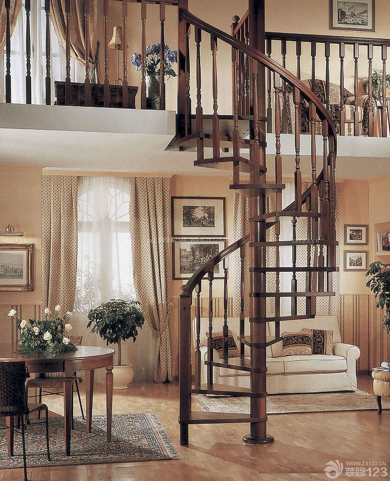 复式住宅房屋楼梯设计图片