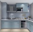 家居厨房蓝色橱柜装修案例图