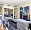 地中海风格小户型跃式客厅装修设计欣赏