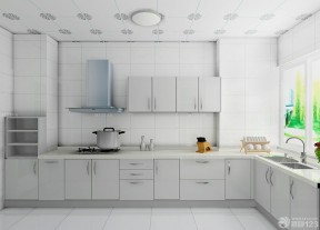 白色瓷砖贴图 开放式厨房