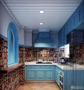 蓝色橱柜 厨房橱柜颜色