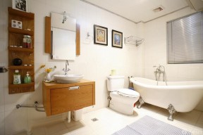 美式风格小户型跃式卫生间装修设计效果图欣赏