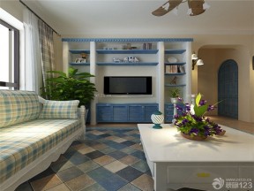 地中海风格设计 布艺沙发