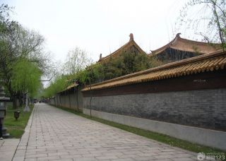 传统中式仿古围墙样板