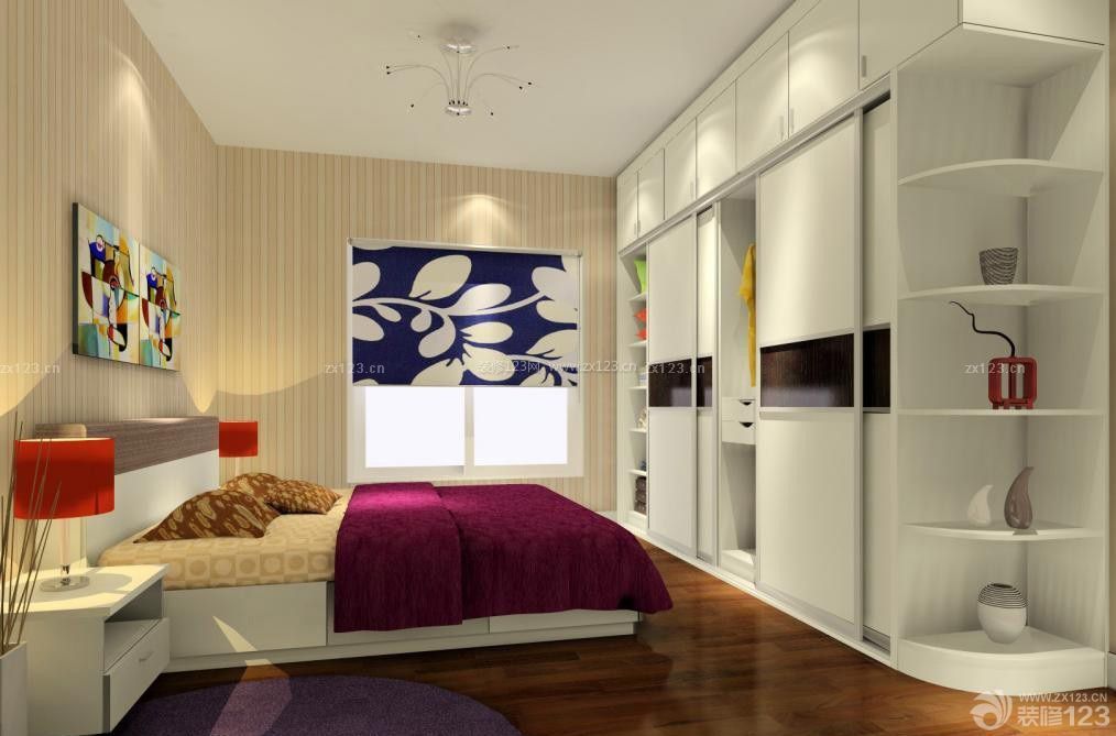 现代家装36平小户型收纳床装修案例