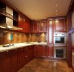 美式风格厨房大理石橱柜装修实景图