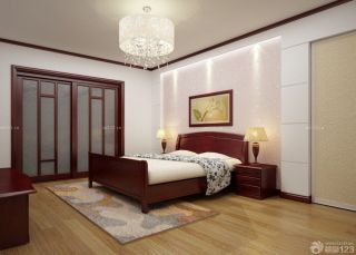 新房卧室双叶实木家具设计图片