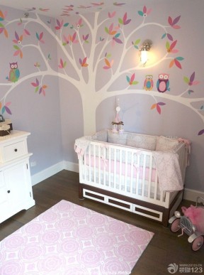 可爱儿童房间墙面装饰案例