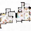 140平方单身公寓平面设计图片