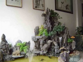 室内假山喷泉
