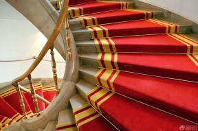 红色地毯贴图  螺旋梯
