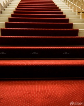 红色地毯贴图 室内楼梯