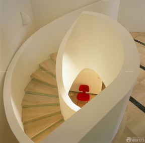 现代简约家装螺旋楼梯设计图