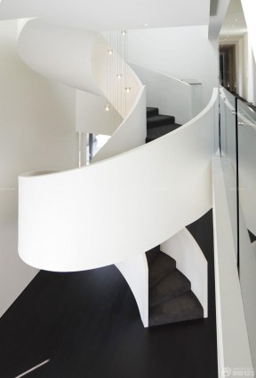 现代风格螺旋楼梯设计效果图