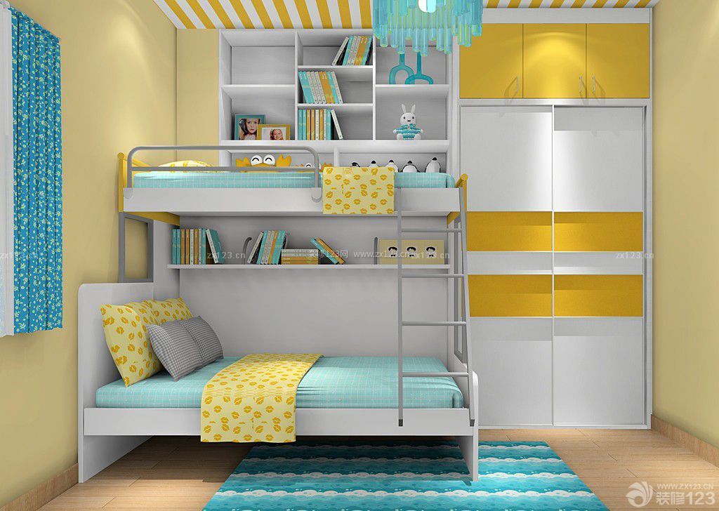 儿童房公寓床设计效果图片