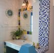 地中海小户型卫生间洗手池设计图片