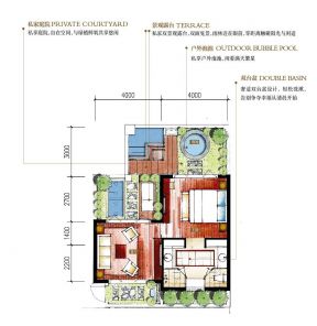 度假别墅平面户型图