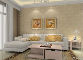 一室一厅欧式装修设计图 沙发背景墙