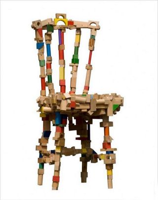 木质异形椅子设计案例图