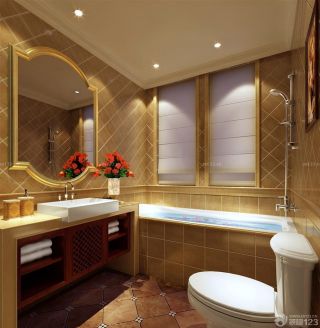欧式一室一厅浴室装修设计图