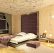 日式风格卧室抽象图案壁纸装修图