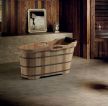 美式风格木质浴盆图片欣赏