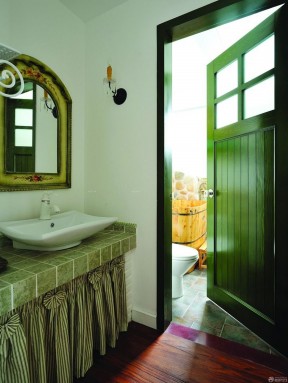 浴室门  美式乡村别墅设计