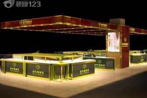 郑州商场中岛式珠宝柜台珠宝店装修设计方案欣赏