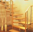 温馨装修风格钢木楼梯设计效果图