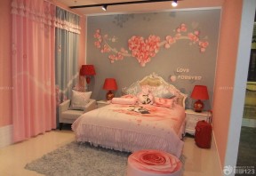 浪漫结婚新房装饰图床头背景墙设计
