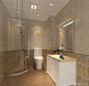 浴室防滑砖贴图装饰设计图片