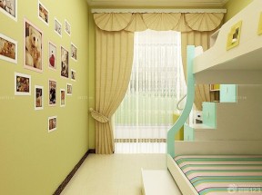 儿童房心形照片墙设计效果图欣赏
