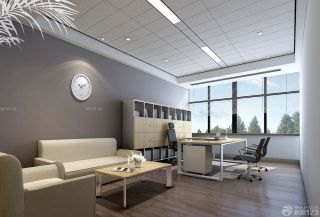 2023现代简约风格办公室窗帘装修图片