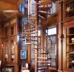 美式新古典风格别墅楼梯设计图片