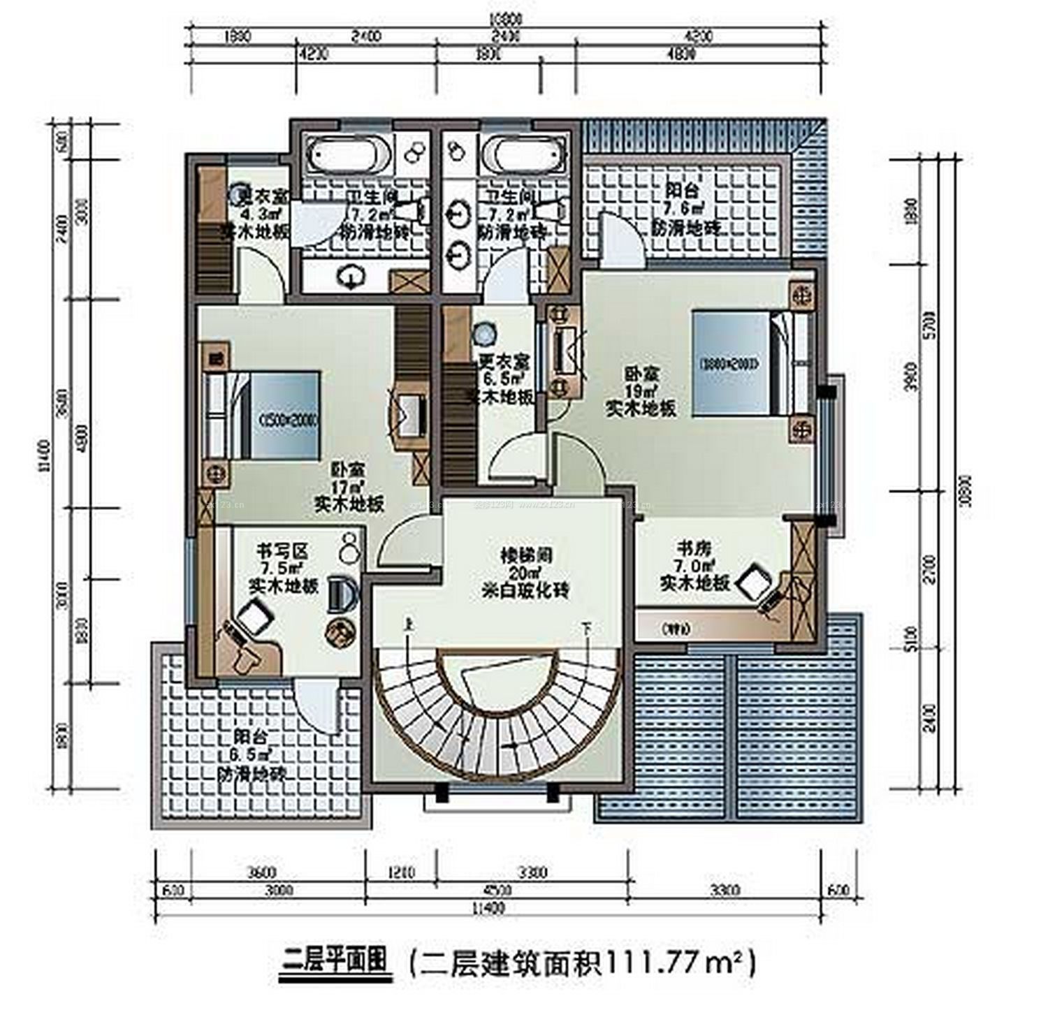 200平米别墅户型图图图片