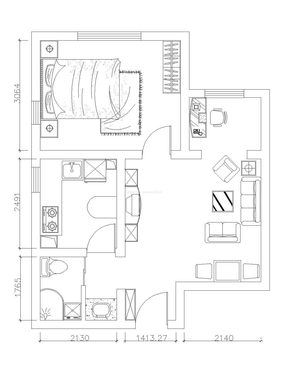 2015房屋小户型平面图