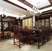 中国古典家具餐桌椅子摆放图片