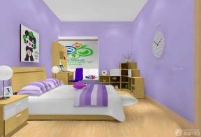 卧室彩色墙面装修设计图