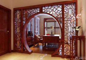 中国古典家具隔断门装修效果图
