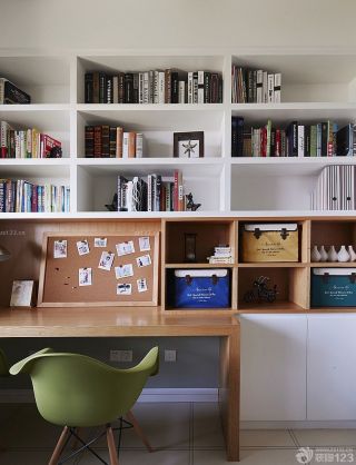 创意现代风格组合书架桌设计图