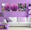 温馨家庭室内客厅紫色墙面效果图片