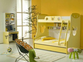 个性现代家庭卧室装修婴儿床效果图