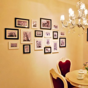 情侣照片墙 欧式饭厅