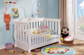简约时尚家庭卧室装修婴儿床效果图片