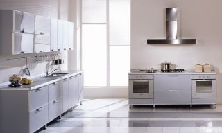 现代简约风格厨房置物架装修案例