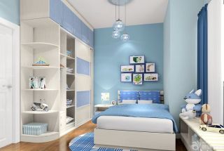现代简约风格小户型儿童房间布置图片