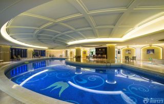 五星级酒店游泳池设计效果图